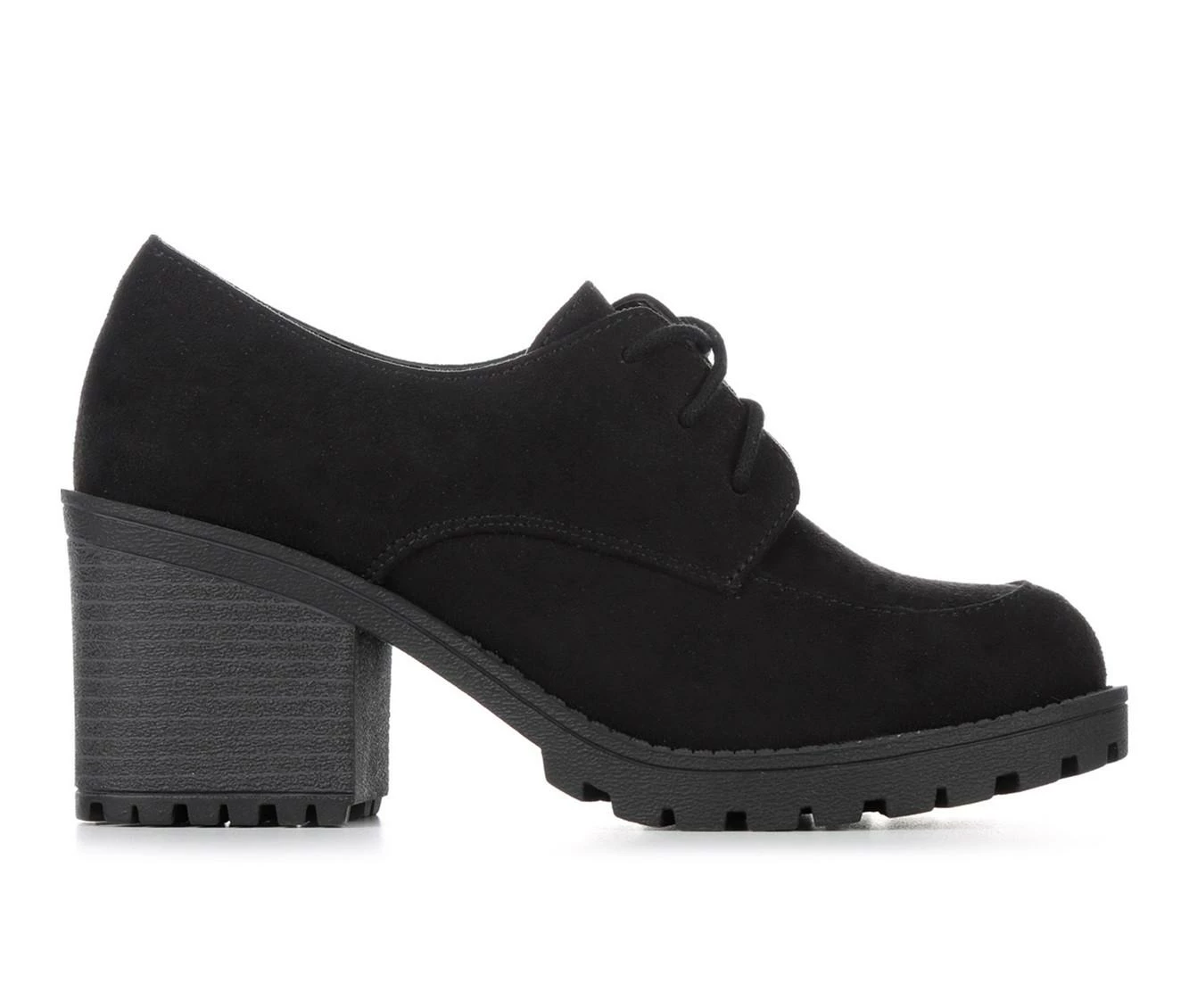 Buy ⌛ Women's Unr8ed Keeper Heeled Oxfords Black Micro ⭐ - Image 2