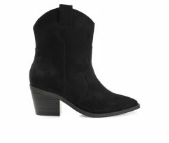 Deals 🧨 Women's Journee Collection Becker Western 🥾 Boots Black ⌛