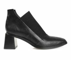 Wholesale 🎉 Women's Journee Signature Stylla Low Ankle Booties Black 🤩