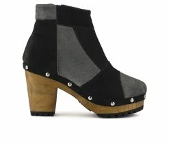 Best reviews of 🥰 Women's Rag & Co Huron Heeled Booties Black/Gray 👏