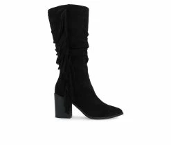 Promo ❤️ Women's Journee Collection Hartly-XWC Mid Calf Western Inspired Boot Black ⌛
