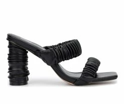 Flash Sale 💯 Women's New York And Company Faina 👗 Dress 🩴 Sandals Black ❤️