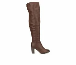 Best deal 👏 Women's New York And Company Amory Knee High 🥾 Boots Chocolate ✔️