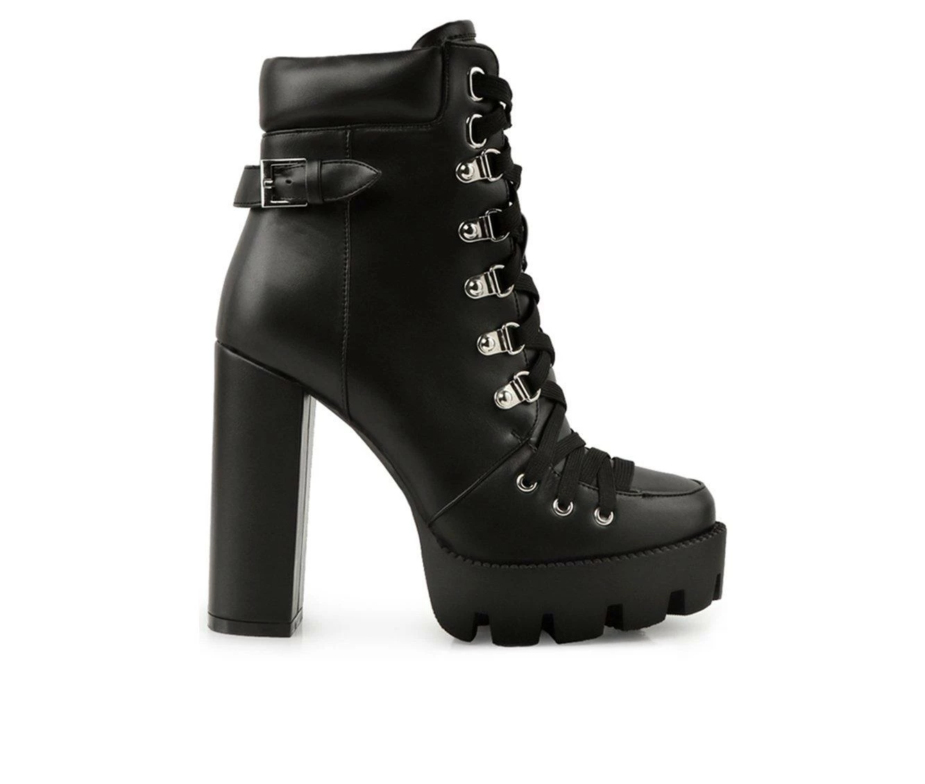 Best deal π― Women's London Rag Willow Heeled Lace Up Booties Black 𧨠- Image 2