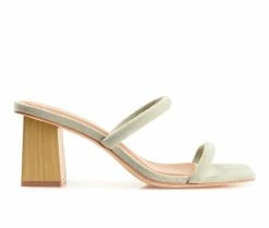 Outlet ⌛ Women's Journee Collection Henrietta 👗 Dress 🩴 Sandals Sage 🧨