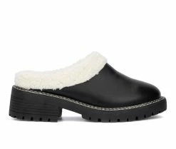 Outlet 🔥 Women's Olivia Miller Marleigh Heeled Clogs Black 💯