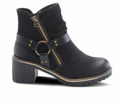 Buy 🤩 Women's Patrizia Firewood Heeled Booties Black 🥰