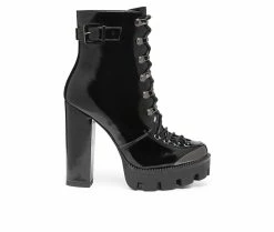 Best Pirce ⭐ Women's London Rag Lobra Heeled Booties Black 🎁