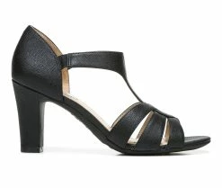 Promo 👍 Women's LifeStride Caramel 👗 Dress 🩴 Sandals Black 👍