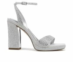 Buy 😀 Women's Franco Sarto Daffy 2 👗 Dress 🩴 Sandals Platinum ✨