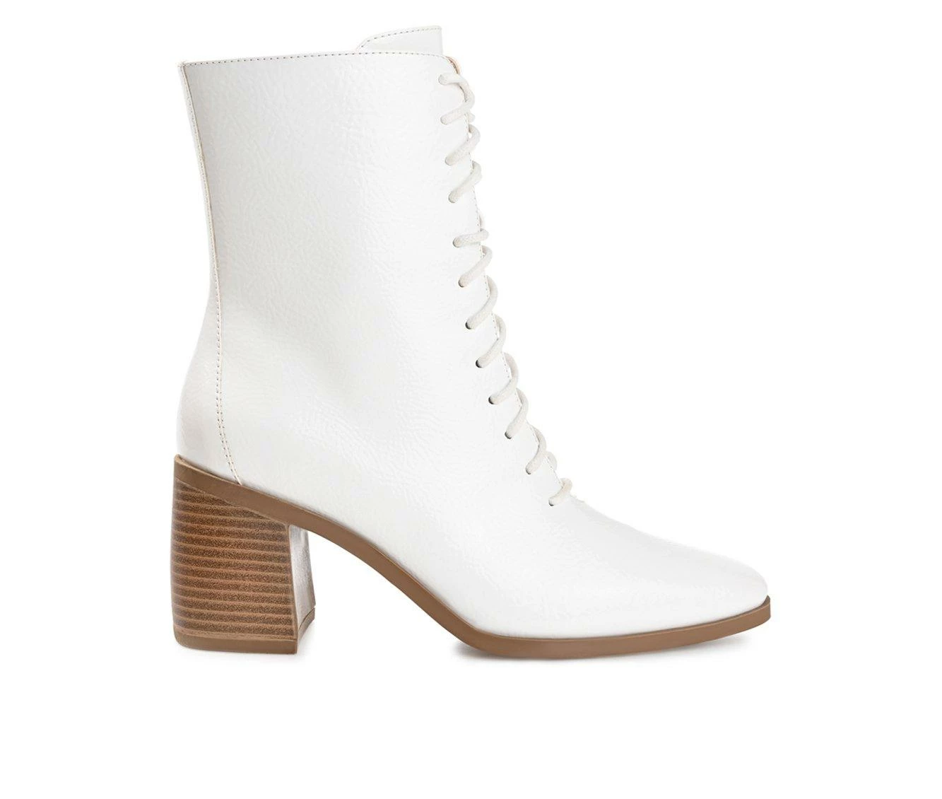 Best Pirce ✔️ Women's Journee Collection Covva Heeled Combat Booties Bone ⌛ - Image 2