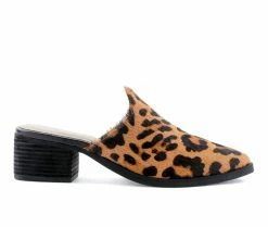 Best reviews of ⭐ Women's Rag & Co Palma Block Heel Mules Leopard 😀