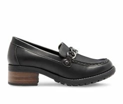 Hot Sale 🧨 Women's Eastland Nora Heeled Loafers Black 🛒