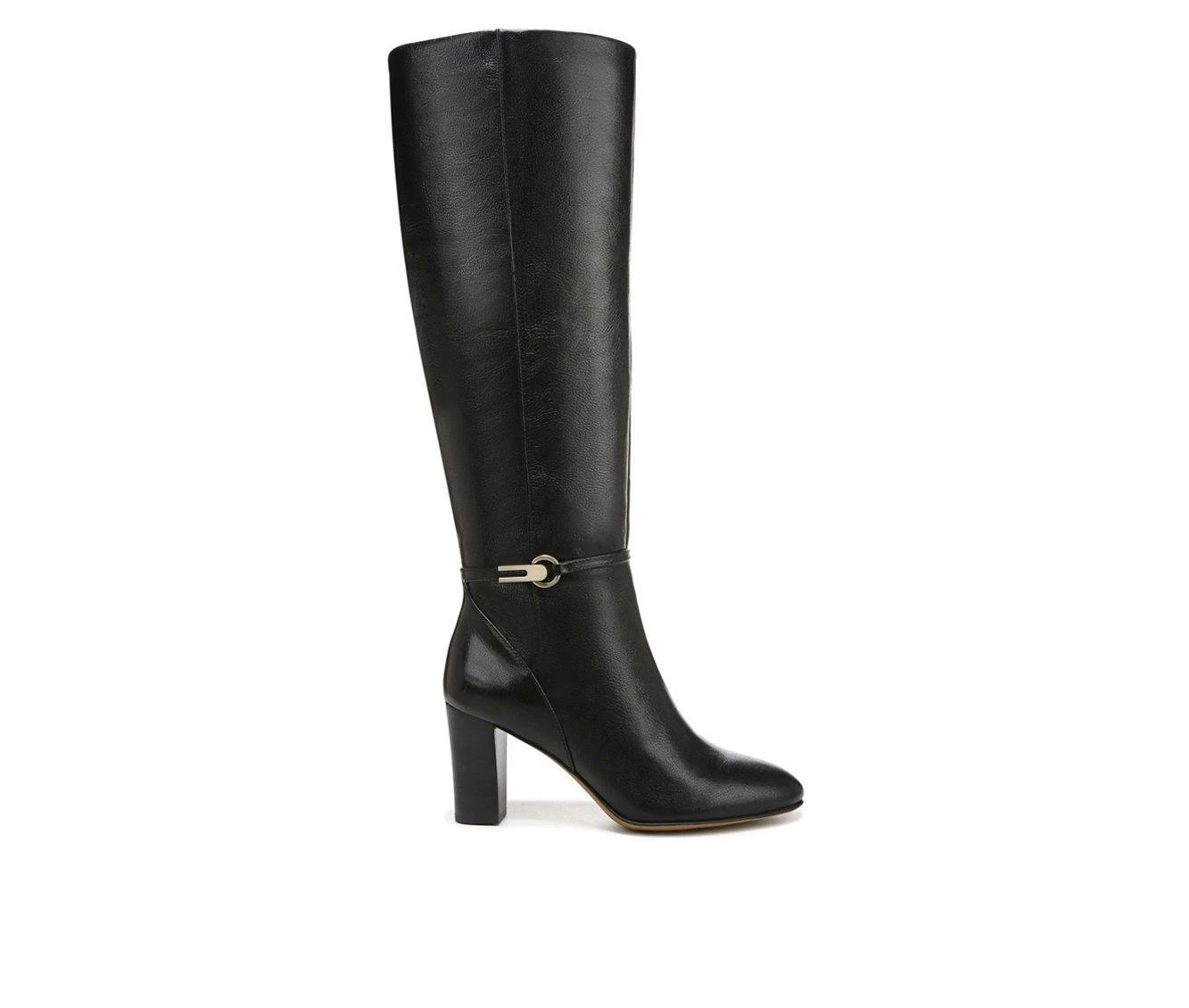 Budget βοΈ Women's Franco Sarto Palermo Knee High Heeled π₯Ύ Boots Black π - Image 2