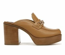 Best deal 👏 Women's Franco Sarto Katra Clog Platform Block 👠 Heels Caramel 💯