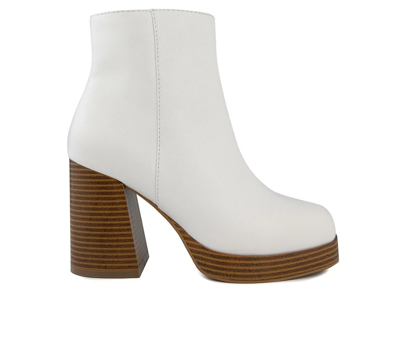 Buy π Women's Sugar Warrant Heeled Booties White π