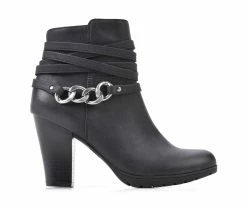 Top 10 ⌛ Women's White Mountain Samuel Heeled Booties Black Suede 🔥