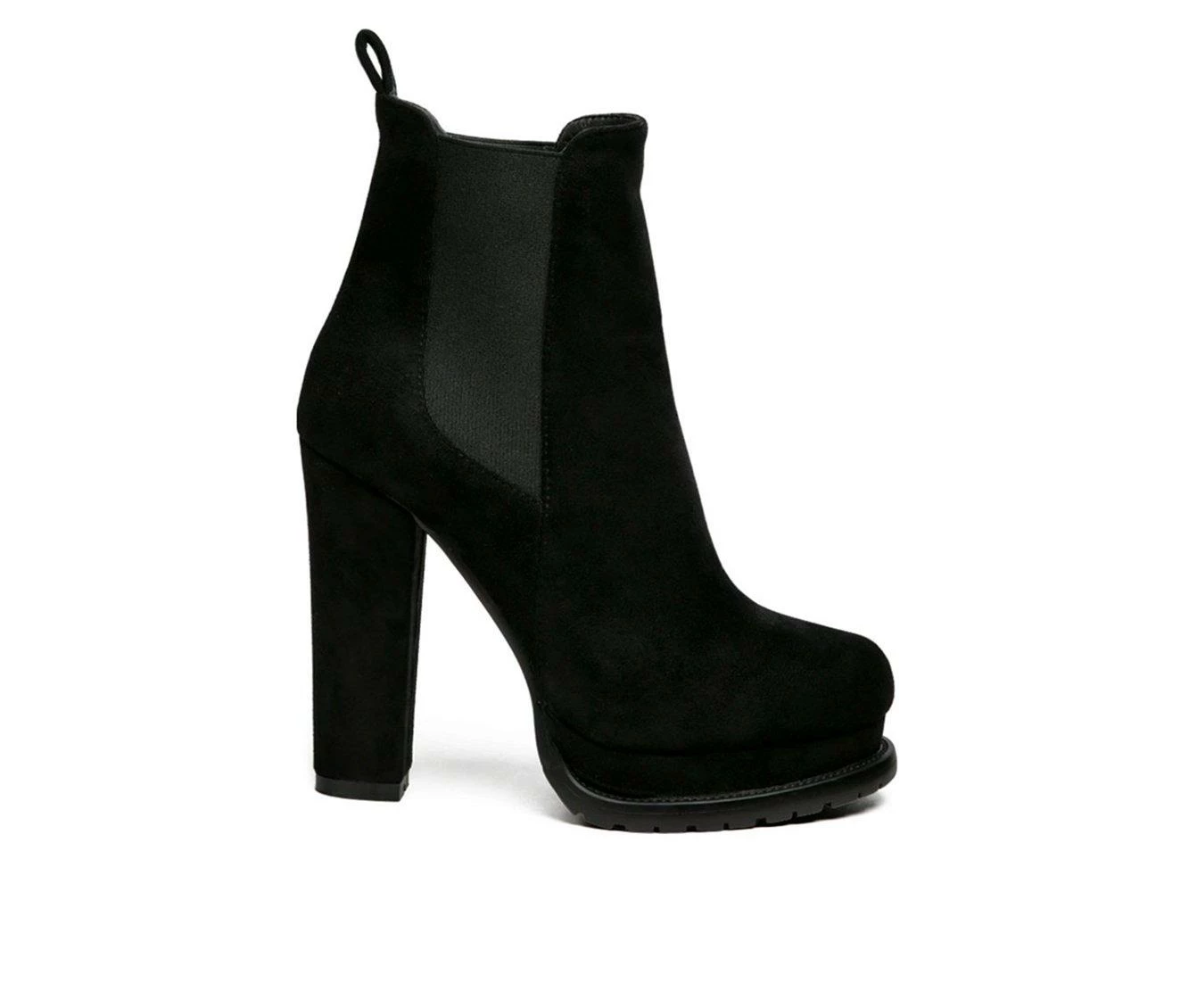 Best Sale π Women's London Rag Spire Platform Block Heel Booties Black π―