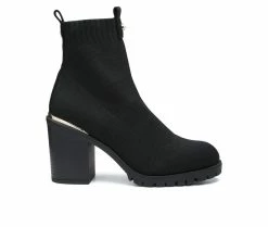 Best reviews of 🎁 Women's London Rag Medusa Block Heel Booties Black 🧨