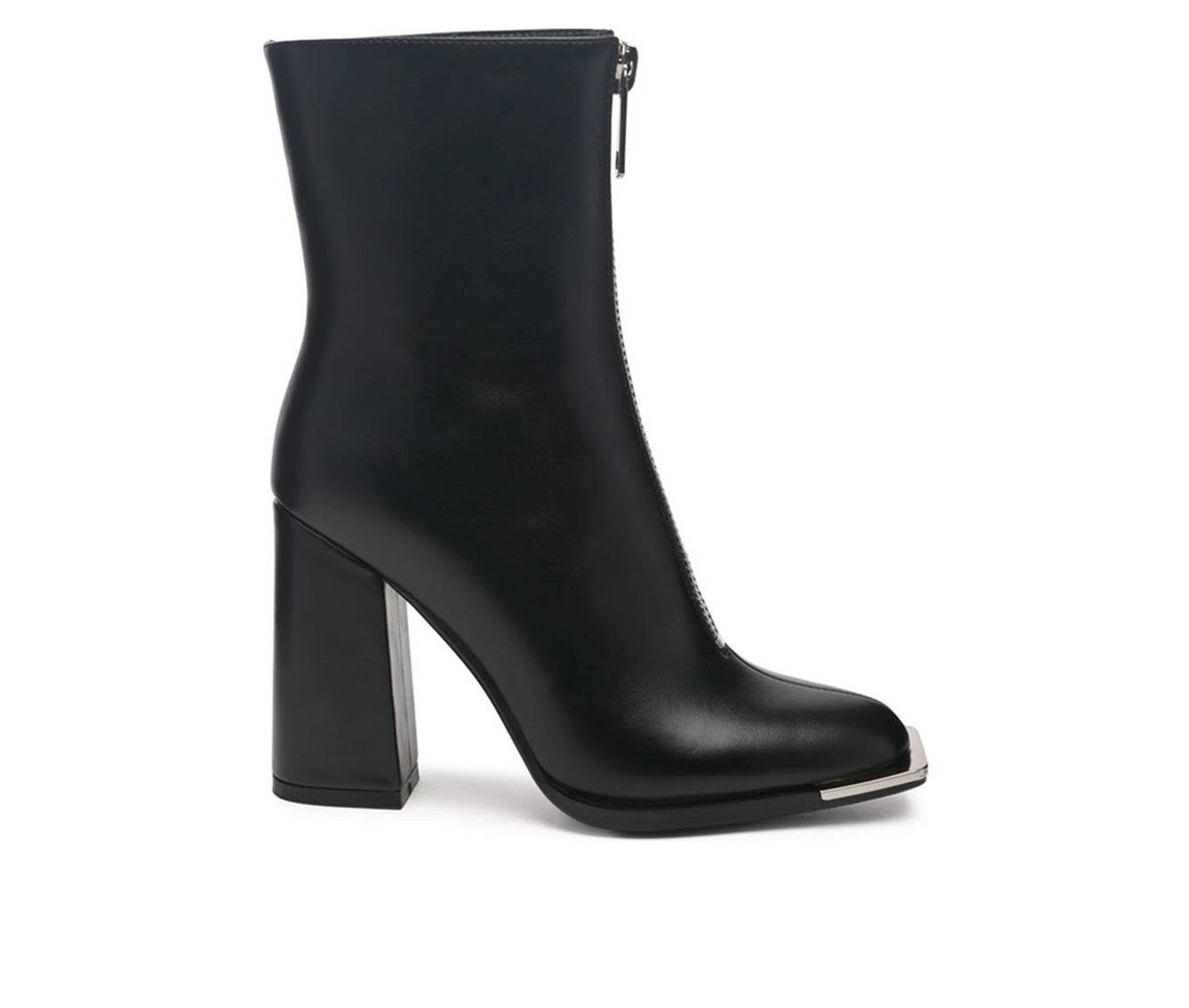 Promo π₯° Women's London Rag Flower Blade Block Heel Booties Black π