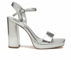 Wholesale 😍 Women's London Rag Merengue 👗 Dress 🩴 Sandals Silver 😀