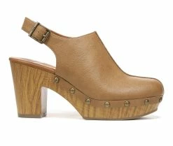 Brand new 🌟 Women's Zodiac Chessa-Clog Heeled Clog Latte Tan 🔔