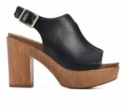 Top 10 🎁 Women's White Mountain Alfie Platform Block 👠 Heels Black 👏