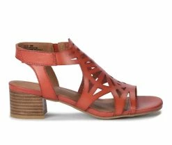 Best deal 🔥 Women's Baretraps Velvet Block Heel 👗 Dress 🩴 Sandals Paprika 😉