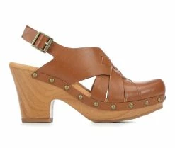 Best deal 🎁 Women's Korks Wynne Heeled 🩴 Sandals Tan ⭐