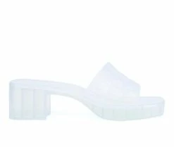 Best Sale 🎉 Women's Olivia Miller Ava 👗 Dress 🩴 Sandals Clear 🥰