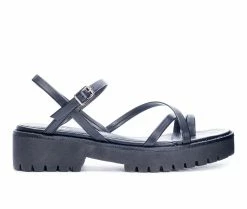 Buy 🎉 Women's Dirty Laundry Rhoni Platform Heeled 🩴 Sandals Black 😍
