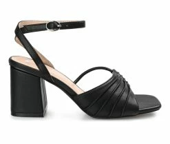 Hot Sale 🔥 Women's Journee Collection Shillo 👗 Dress 🩴 Sandals Black ✨