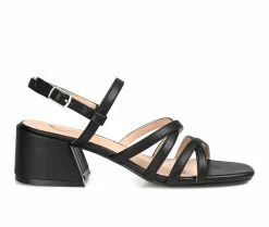 Cheapest ✨ Women's Journee Collection Kempsy 👗 Dress 🩴 Sandals Black 🛒