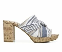 New 🔥 Women's LifeStride Laguna 👗 Dress 🩴 Sandals Blue Multi 👏