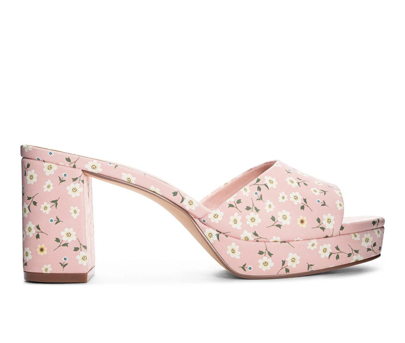 Outlet β¨ Women's Chinese Laundry Tai Block Heel π Dress π©΄ Sandals Pink Floral π