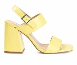 Brand new 🎉 Women's Journee Collection Adras 👗 Dress 🩴 Sandals Yellow ⭐