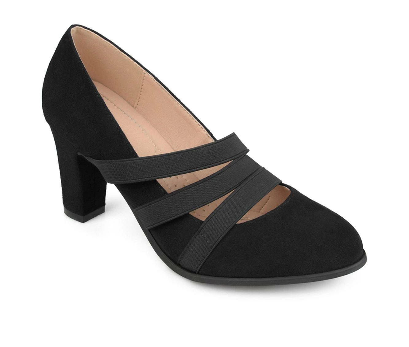 Wholesale π― Women's Journee Collection Loren Pumps Black Wide β¨ - Image 3