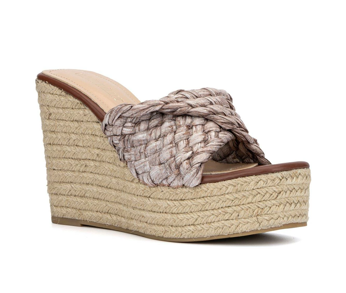 Hot Sale π Women's Olivia Miller Irma Platform Wedge π©΄ Sandals Brown π₯ - Image 3