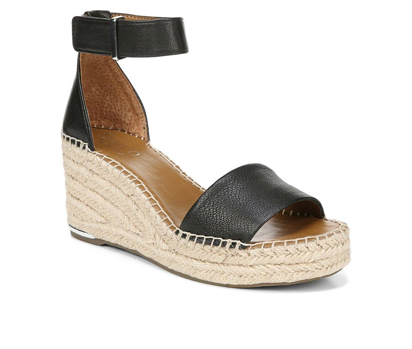 Top 10 ❤️ Women's Franco Sarto L-Clemens Wedge 🩴 Sandals Black 🧨 - Image 3