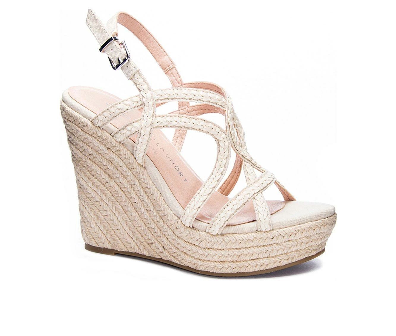 Wholesale π Women's Chinese Laundry Maylin Platform Espadrille Wedges Cream β - Image 3