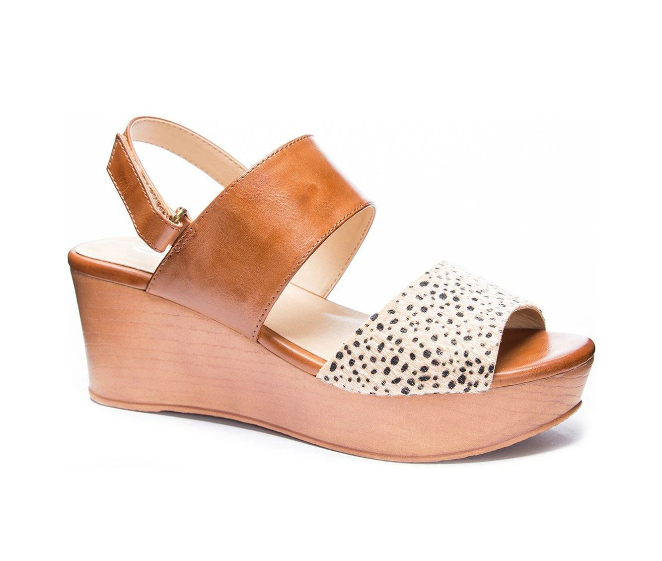 New ๐ฅฐ Women's CL By Laundry Christel Wedges Nude/Camel ๐ - Image 3