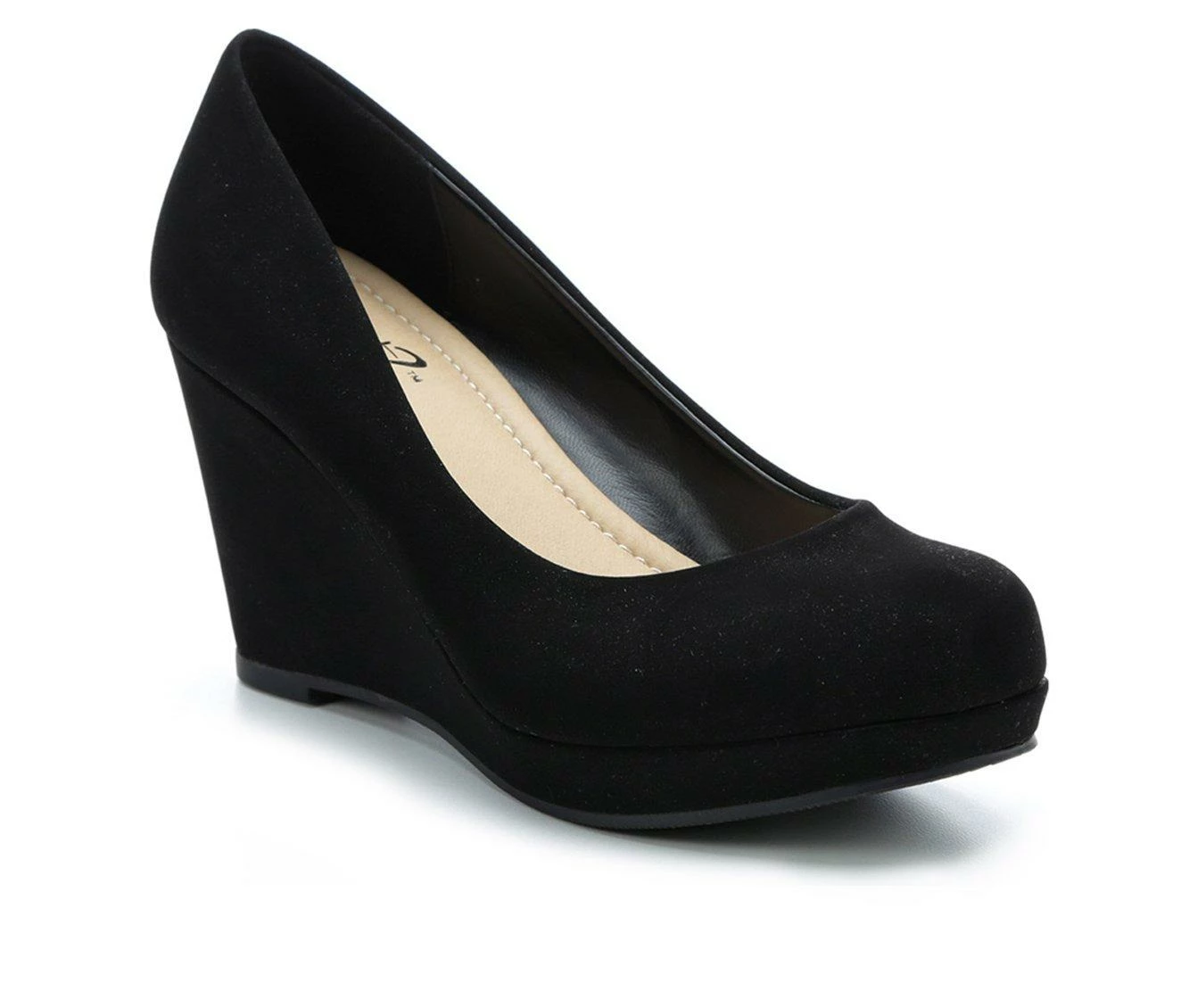 Budget π Women's Y-Not Thomas Wedges Black Nub 𧨠- Image 3