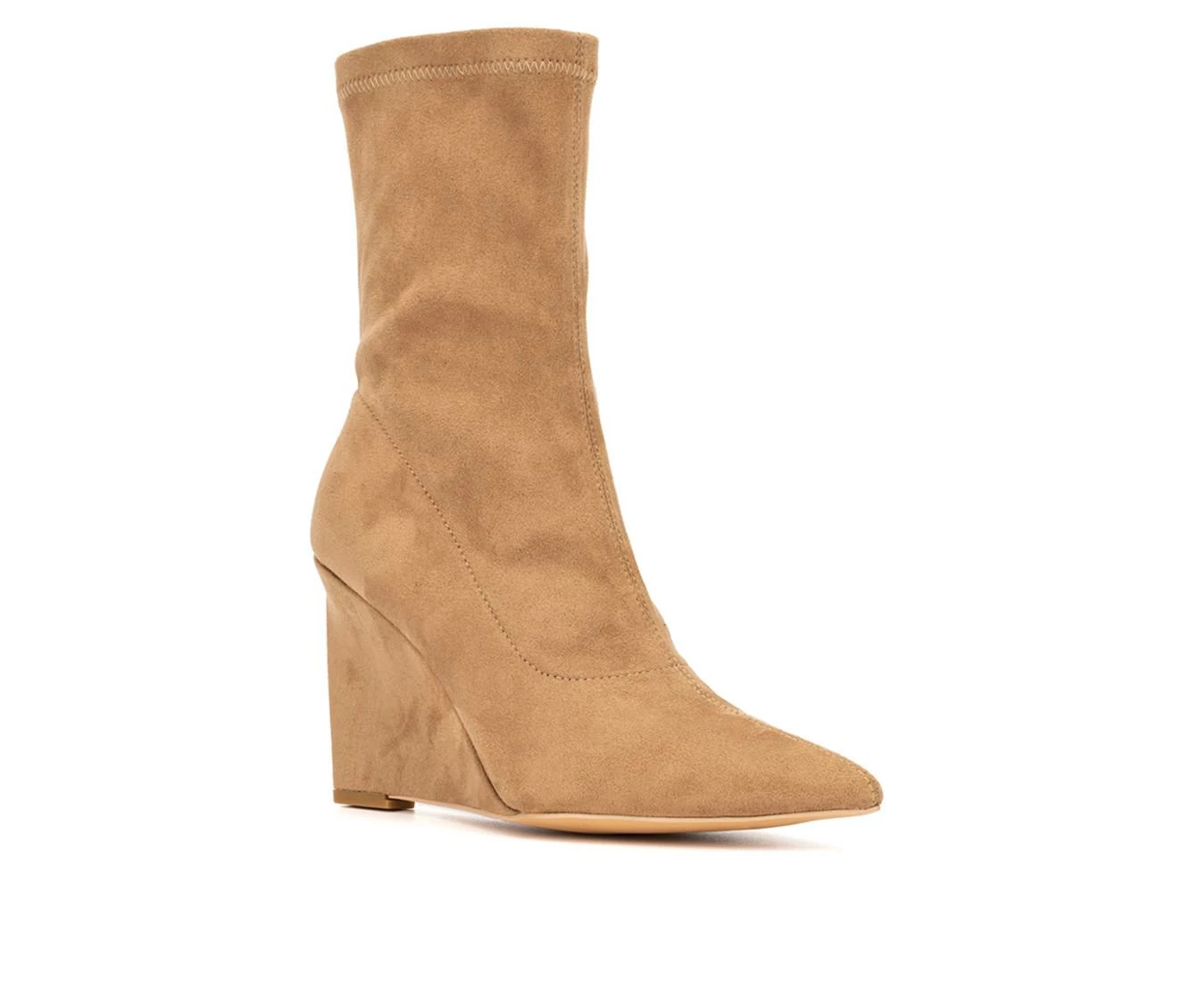 Outlet β Women's New York And Company Odette Wedge Booties Nude π - Image 3
