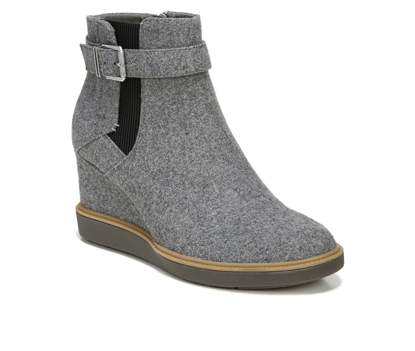 Best reviews of β€οΈ Women's Dr. Scholls Jacinda Wedge Booties Grey Flannel π₯ - Image 3