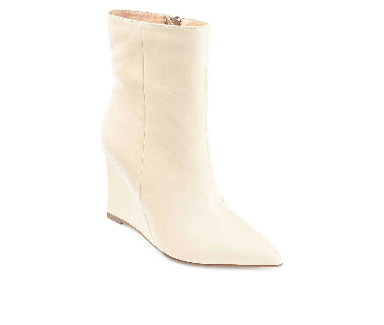 Best reviews of π Women's Journee Collection Glorria Wedge Booties Beige π - Image 3