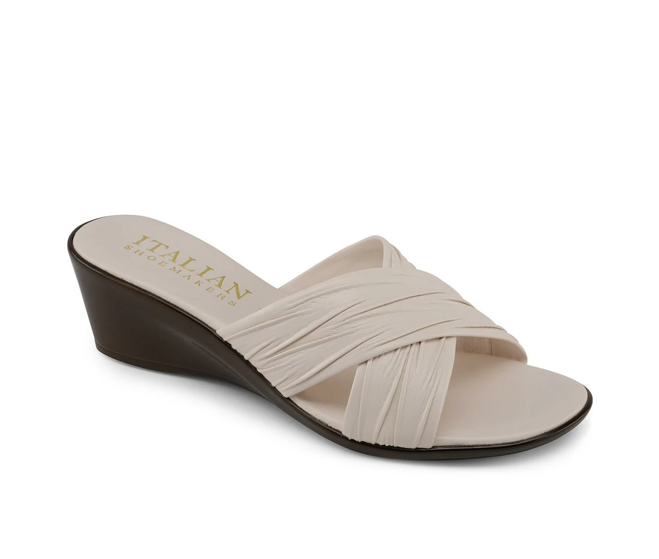 Budget π― Women's Italian π Shoemakers Kenny Wedge π©΄ Sandals Bone π - Image 3