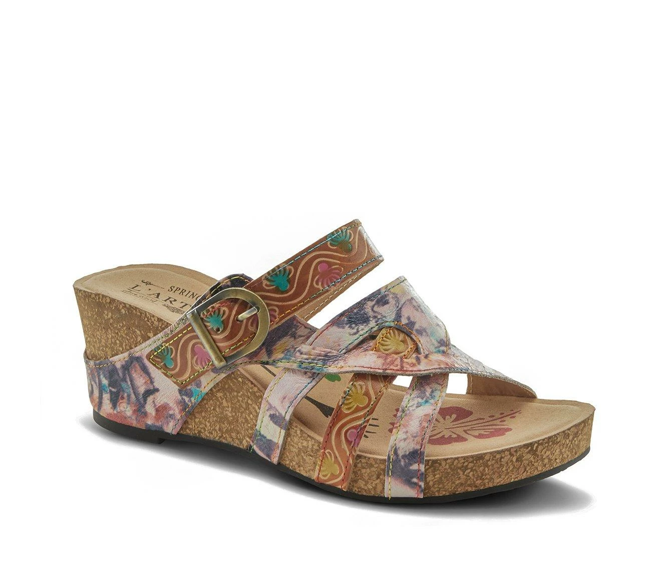 Deals π Women's L'Artiste Baocire Wedge π©΄ Sandals Camel Multi π€© - Image 3