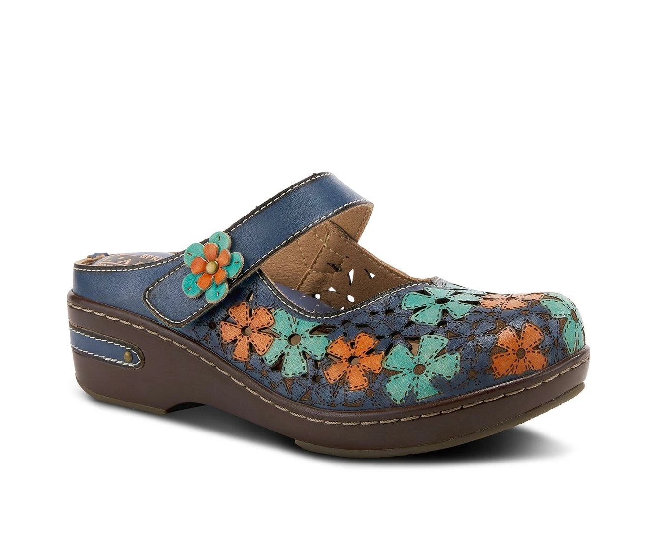 Promo β Women's L'Artiste Anana Wedge Clogs Blue Multi π₯ - Image 3