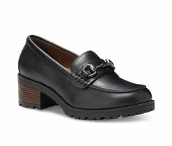 Buy 🛒 Women's Eastland Gwen Heeled Loafers Black 😀 -b.o.c Sales 2 151