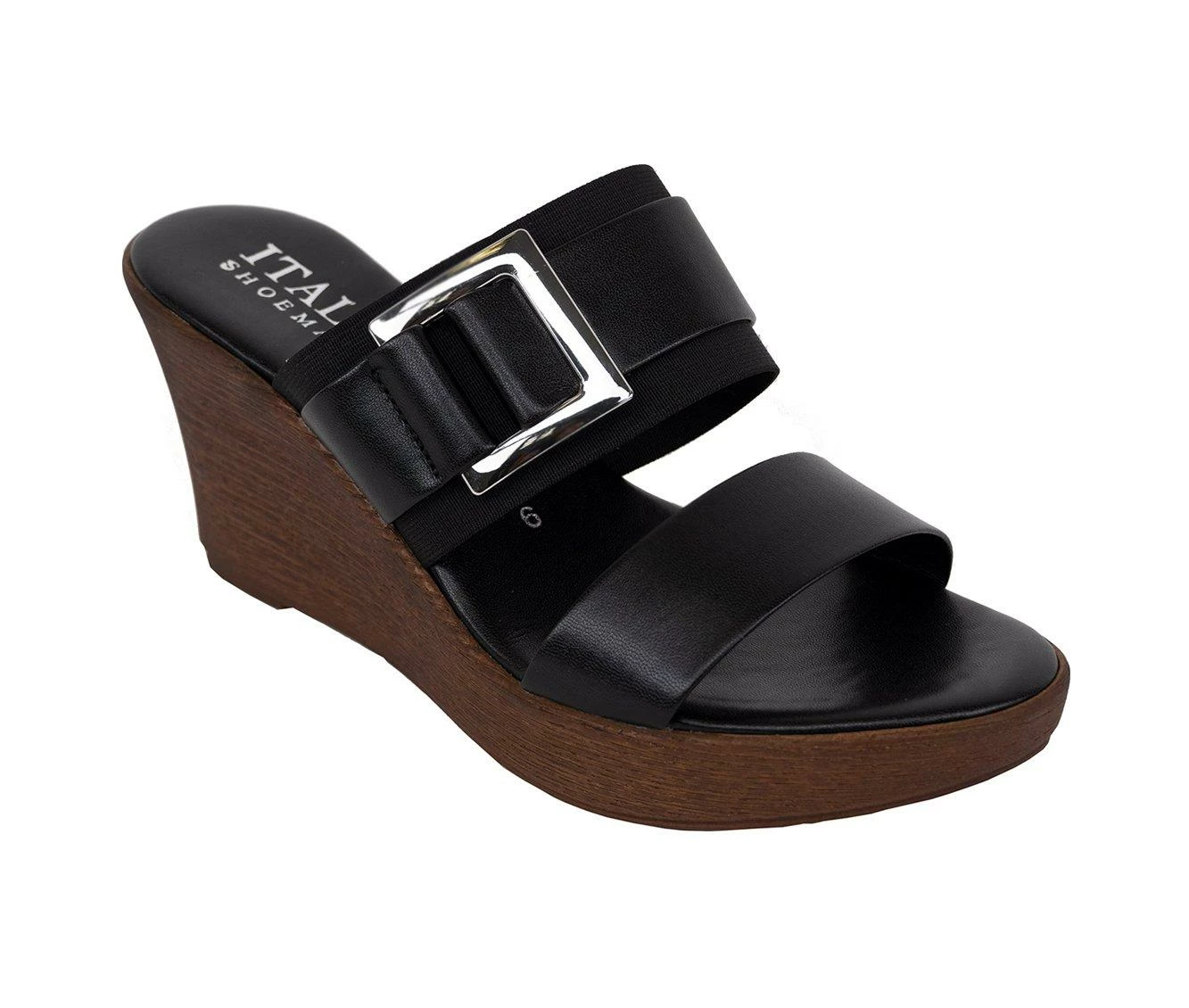 Top 10 π€© Women's Italian π Shoemakers Cai Wedge π©΄ Sandals Black π - Image 3